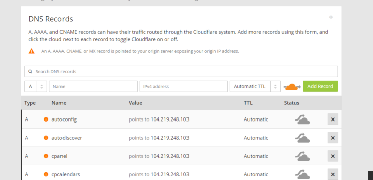 Checking DNS records